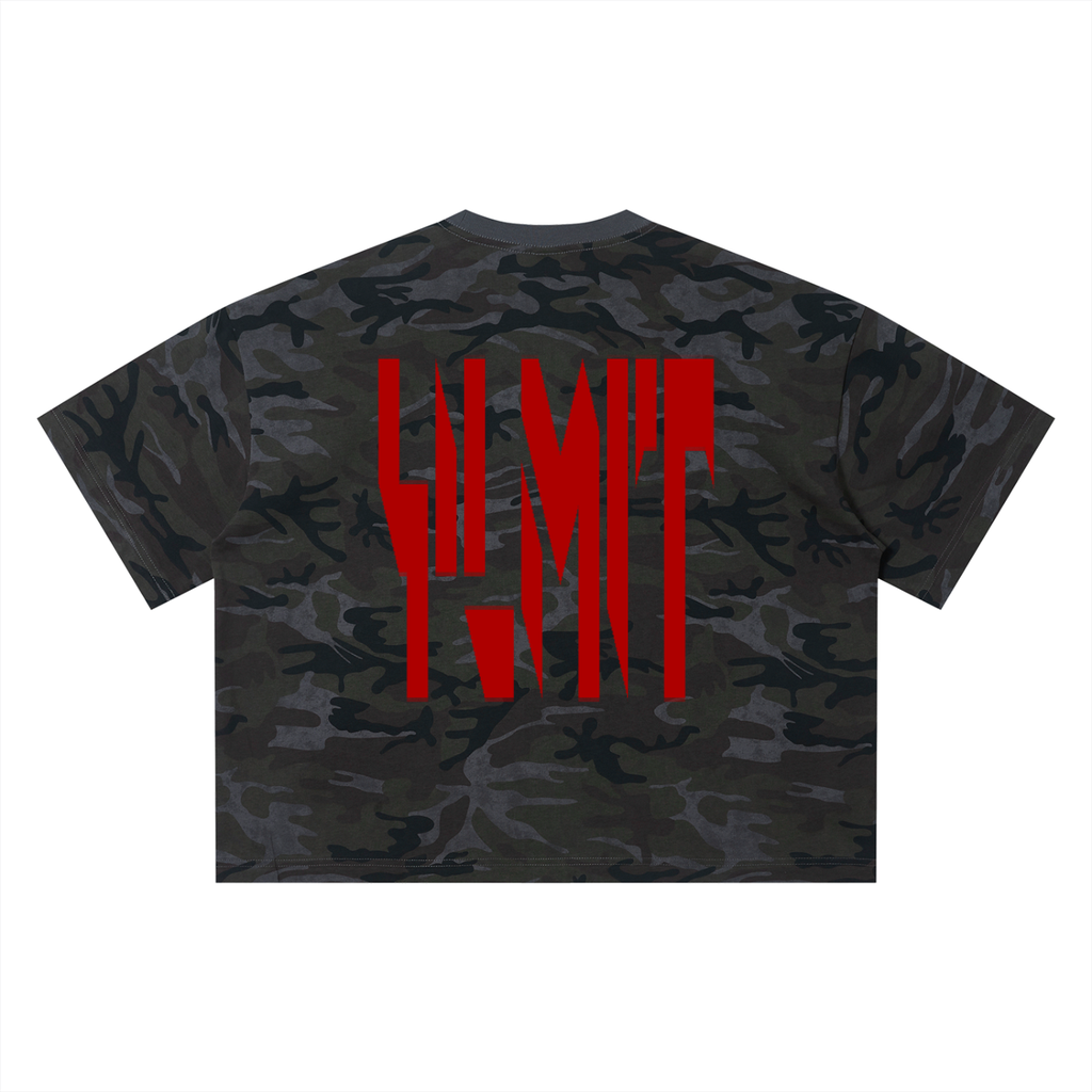 Camo unisex croptop-Shirt