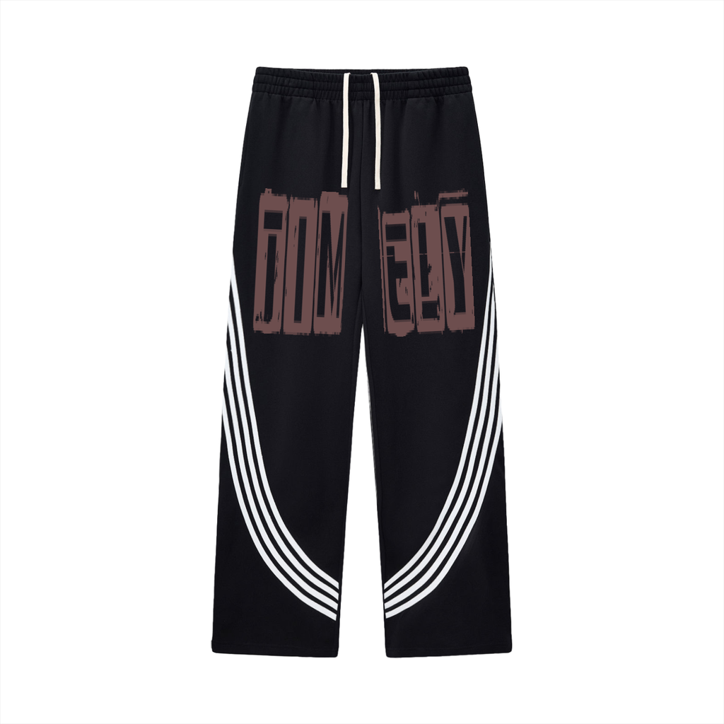 Curved Stripe Straight Sweatpants(perfect unisex joggers quality)