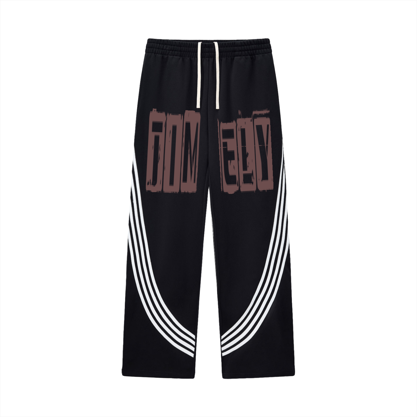 Curved Stripe Straight Sweatpants(perfect unisex joggers quality)