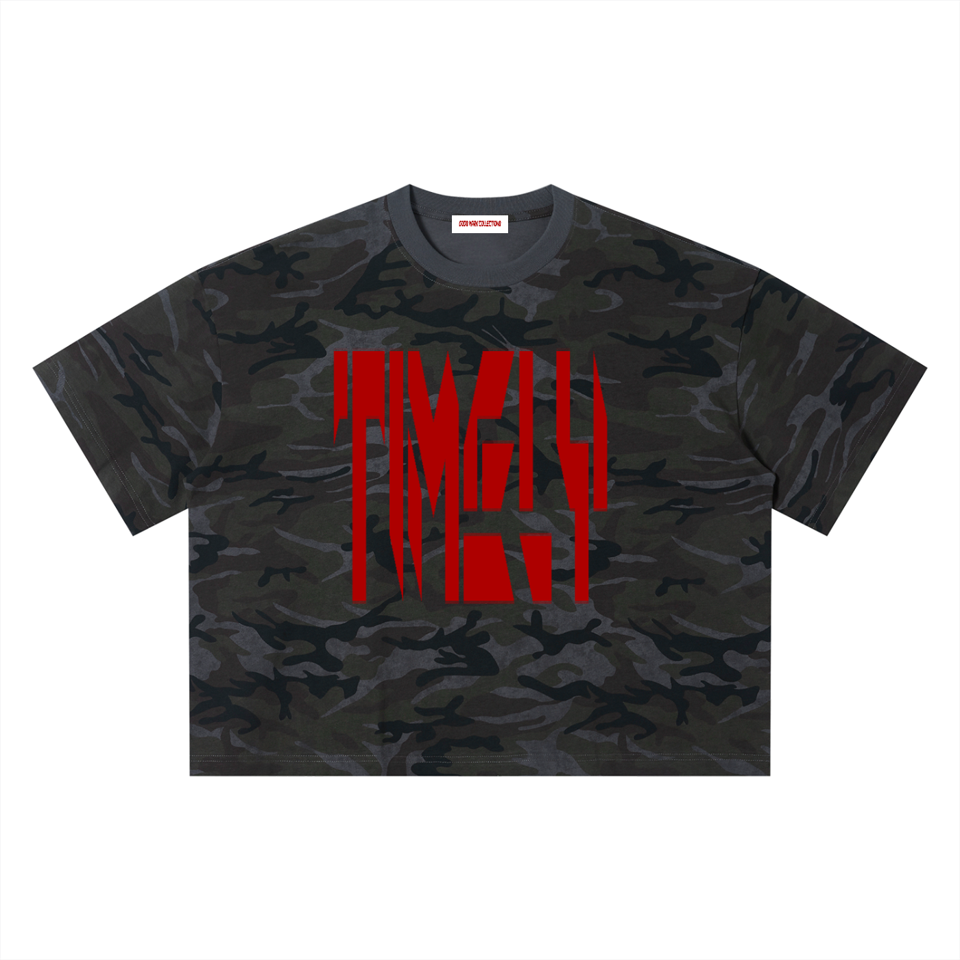 Camo unisex croptop-Shirt