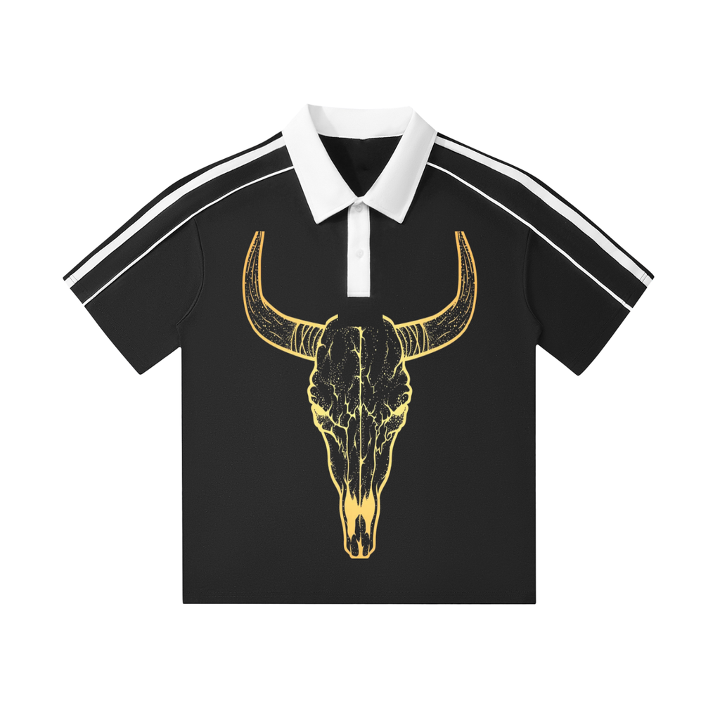 Collar Short-Sleeve Polo Shirt