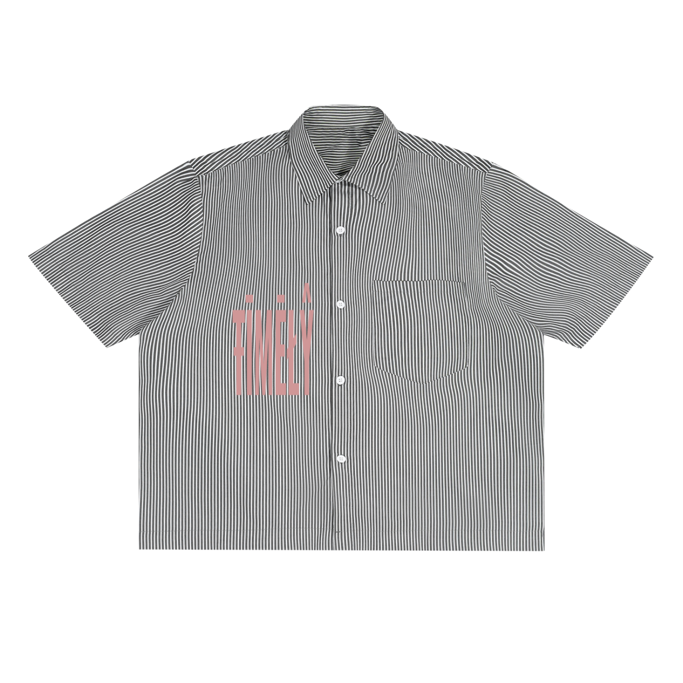 Oversized Vertical Stripe Boxy Shirt