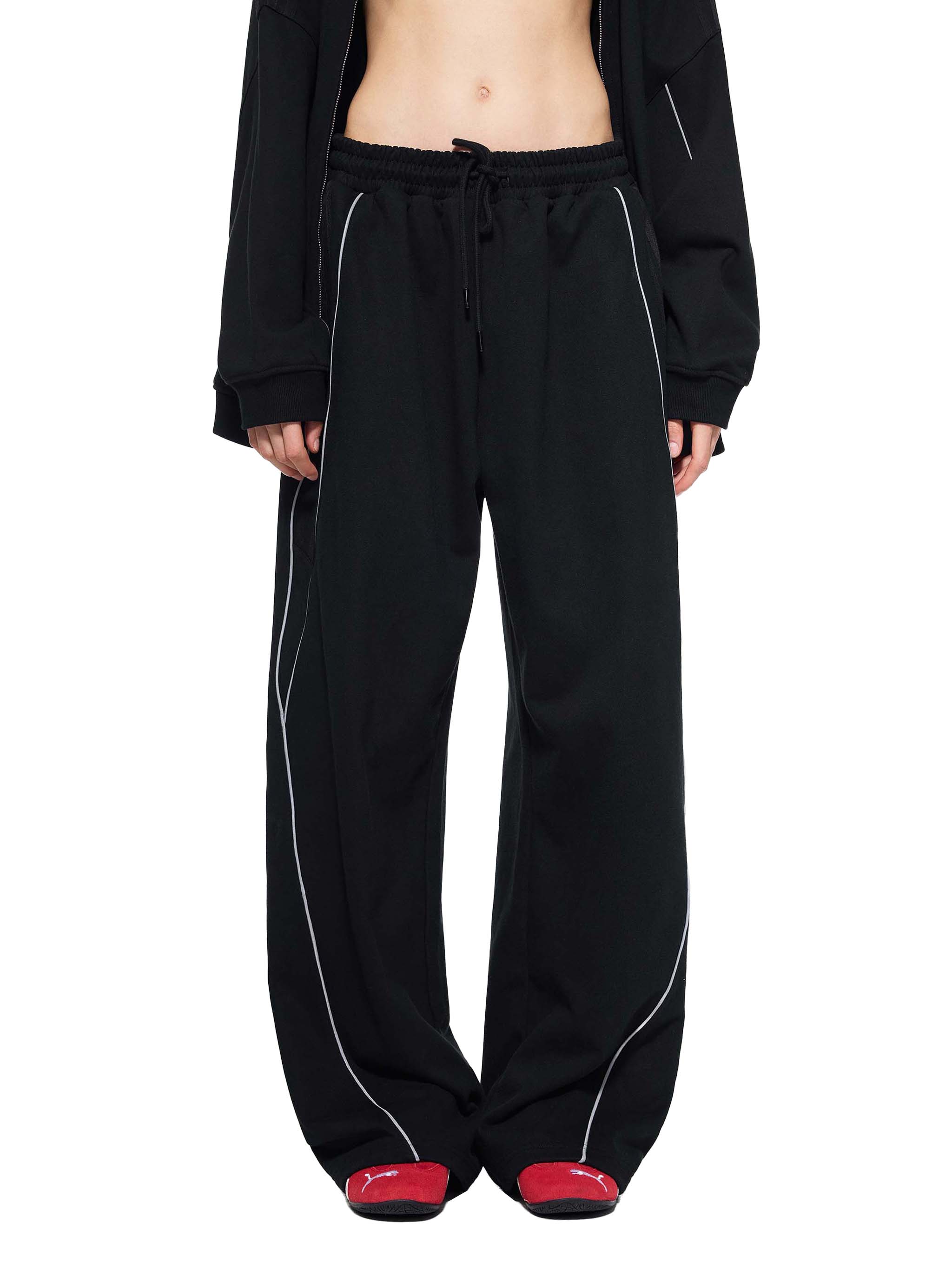 Striped Straight-Leg baggy Sweatpants